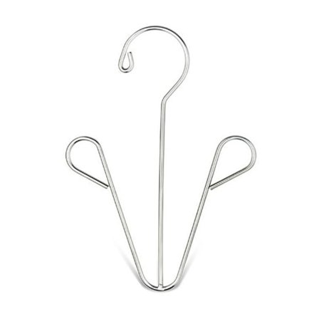 Sko Hængende Tørrestativ Dobbelt Krog Rustfrit Stål Opbevaringsorganisator Pladsbesparende til Hjemmet Kollegium Poleret