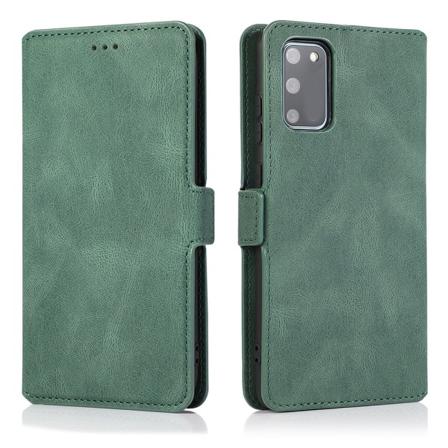 Smidigt Stilsäkert Plånboksfodral - Samsung Galaxy S20 FE Mörkgrön