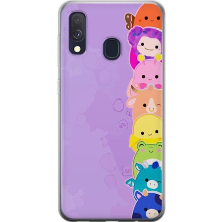 Yhteensopiva Puhelinkuori Samsung Galaxy A40 Tumma siluetti Jeesuksesta, jolla on orjantappurakruunu mustaa taustaa vasten, voimakkaassa kontrastissa