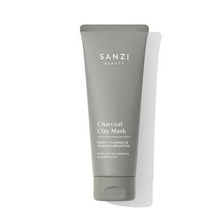 Sanzi Beauty Charcoal Clay Mask 100 ml, Skincare, Renseprodukter, Scrub