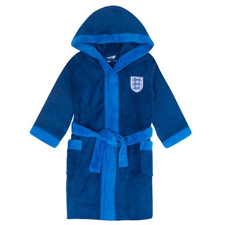 England Pojkar Crest Fleece Morgonrock 13-14 År Blå