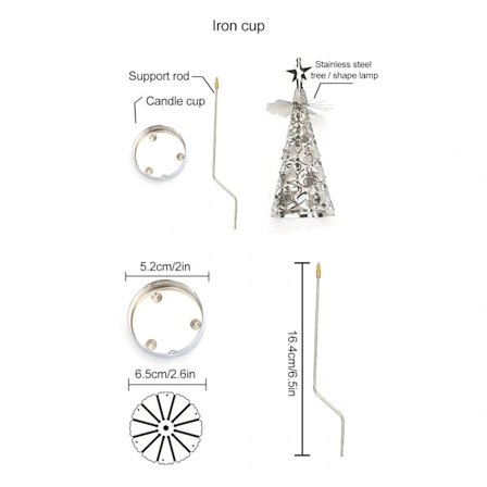 Juletræslysestage Snurrende Juletræslysestage Karrusel Roterende Lysestage til Bryllup Julefest[co]