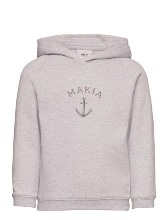 Folke Hooded Sweatshirt Hoodie Grå Makia