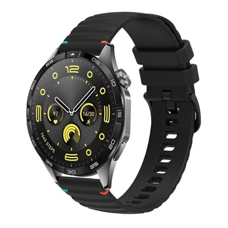 Huawei Watch GT 4 46mm Klockarmband i silikon - Svart