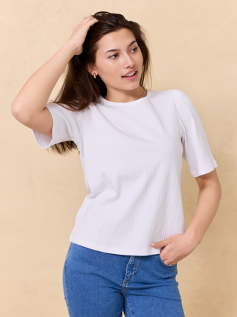 Jean Paul Femme - Amy topp - Dame - Hvit - Topper & T-skjorter - XXL