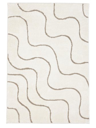 Small Whisper Rug - White/Beige 140X200 In Rustic Style