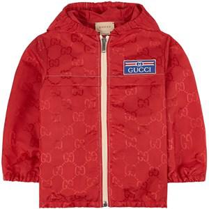 Kids - Gucci Red GG Canvas Track Jacket 36 Months - Coats and jackets - 36 months - Red - Junge