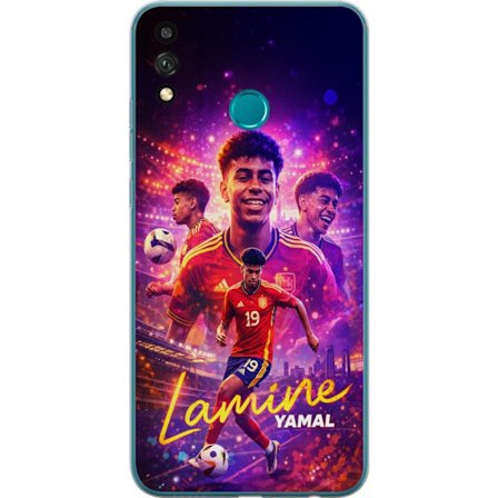 Yhteensopiva Puhelinkuori Honor Honor 9X Lite Lamine Yamal jalkapallo juliste Espanjan maajoukkueen pelipaidassa dynaamisella liikkeellä, värikkäil