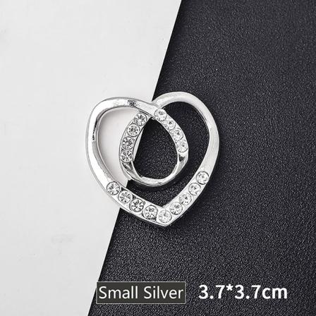 Hjørnekant Midje Knyttet skjerf Ringknapp Skjorte T-skjorte Fast Silver S