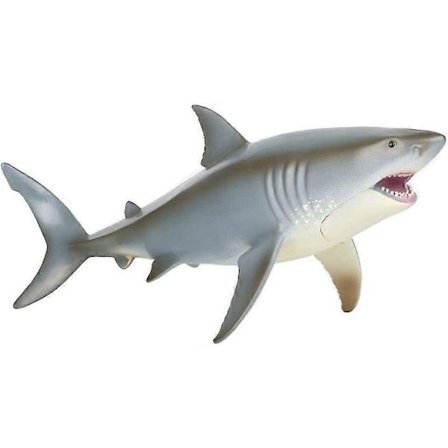 Stor Hvithai Leke, Realistisk Pedagogisk Havdyr Hai Figur Plastisk Havskapning Kaketopp Hai Figur For Barn Småbarn