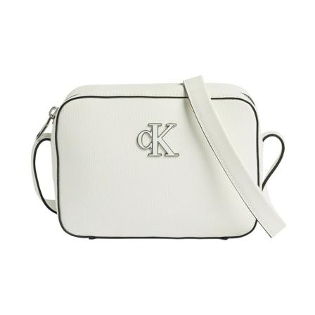 Calvin Klein Minimal Monogram crossbody Hvid, Dame Skuldertasker, Størrelse: ONE Size