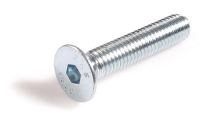Schäfer & Peters 106424610 Sexkanthålsskruv M6, MF6S A4, ISO 10642 M6 x 10 mm, 500-pack, Infästning