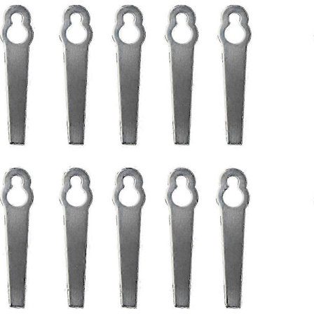 10 stk. universelle metallgressklipperblader, erstatningsblader for gresstrimmer og kantklipper