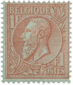 Belgien 1884-91 - OBP 51 - Ubrugt