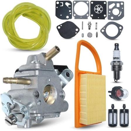 Kaasuttimen ilman polttoaineen suodatinsarja, joka on yhteensopiva Stihl BR600 BR500 BR550 -puhaltimen kanssa Vaihtoosat 4282 120 0608 4282 12