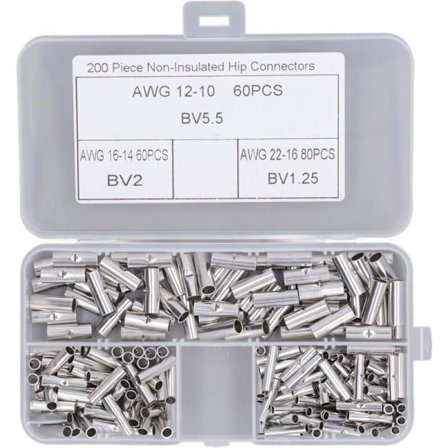 200 Koppar Krympterminalkontakter Hane Hona för Maskinutrustning