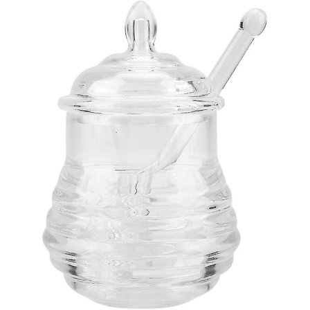Honningkrukke Honningkrukke Glass 245ml Honningkrukke Glass Honningkrukke Med Honningsskje Og