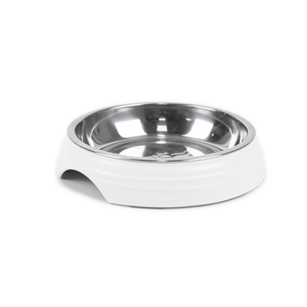 Selected by ZOO - Matskål for katt Ripple White S/M, 200 ml, 14x14x3 cm - Katt - Matplass og vannfontener for katt - Matskåler og vannskåler - ZOO.no