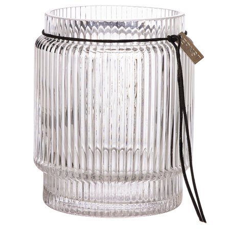 Ernst Glasvase med riflet struktur, 14,8 cm - Transparent | KitchenOne