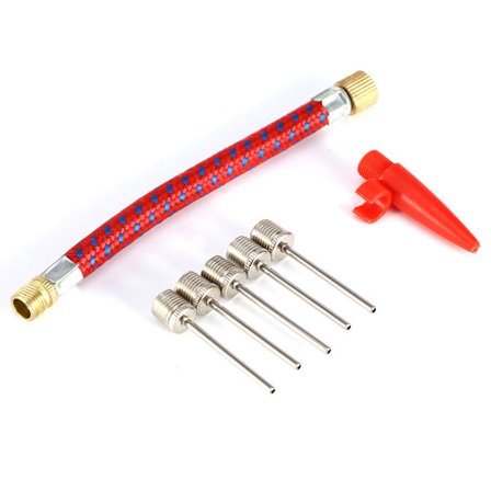 Pumpe Adapter Sæt 7 Dele Nål Konnektorer Fodbold Basketball Cykeldæk