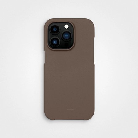 Plastic Free Phone Case Earth Brown, Made From Plants | agood company, iPhone 14 Pro