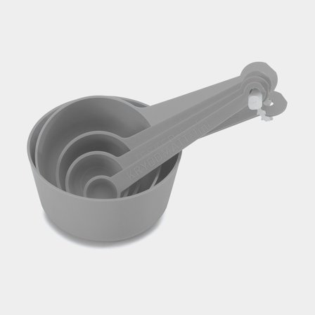 Conjunto de medidores Nordiska Plast, cinza, 5 peças