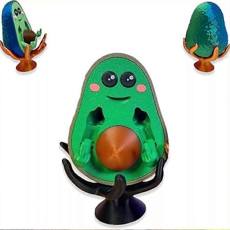 3D-tulostus FCK-You-Cado, 3D-tulostus Huono Avocado, Tulostus Keskisormi Patsas