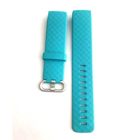Fitbit Charge 3 mjukt klockarmband - cyan