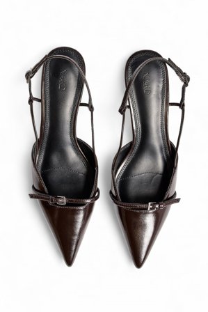 NA-KD Slingback-Pumps mit Riemen - Schuhe Silvester - Braun - EU 39