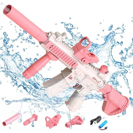 Elektrisk vattenpistol leksak, bubbla burst utomhus vatten skjutspel