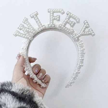 Perle pannebånd brudehårbånd 5 5