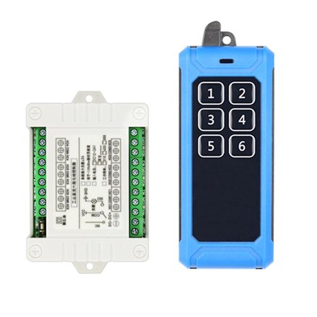 Trådlös Fjärrkontrollbrytare Dc 12v-36v 6ch Relämottagarmodul 6 Kanaler {DB}