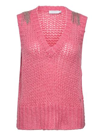 Knit Vest With Rhine St S Pink Coster Copenhagen
