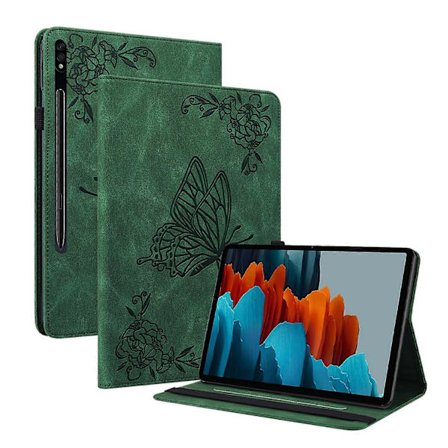 Fjärilsblommig Läderfodral för Samsung Galaxy Tab S7 11 tum T870/SM-T875