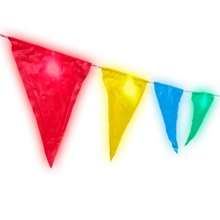 Flaggirlang / Girlang med LED-lampor - 3 meter