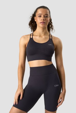 ICANIWILL - Define Seamless Sports Bra Dk Graphite - Dame - ICIW