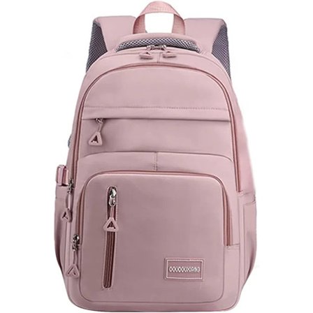 School Backpack for Women, School Bag for Girls, Multiple Pockets Lightweight Daypack, Casual Travel Schoolbag Backpack