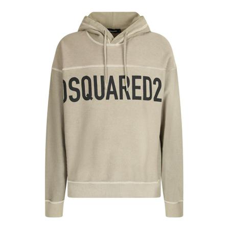 Dsquared2, Branded Sweatshirt Grijs, Heren, Maat:M,Katoen