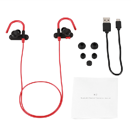 Trådlösa Bluetooth Stereo Hörlurar Öronkrok Sport Hörlurar HD Smart Touch Headset för Iphone