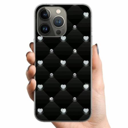 Apple Iphone 13 Pro Tpu Mobilskal Bling Heart