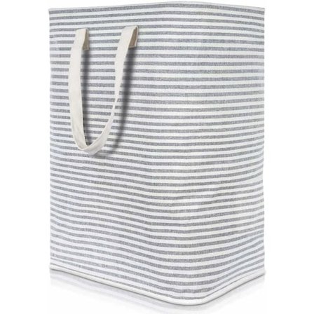 Skittentøyskurv 72L sammenleggbar vanntett stoff med stor kapasitet grå, 40x30x60cm