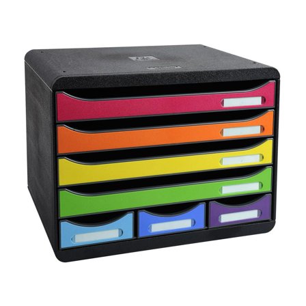 EXACOMPTA Skrivbordsbyrå Harlequin 7 lådor - Lyreco - Kontorsmaterial - Till skrivbordet - Blankettfack och Boxar