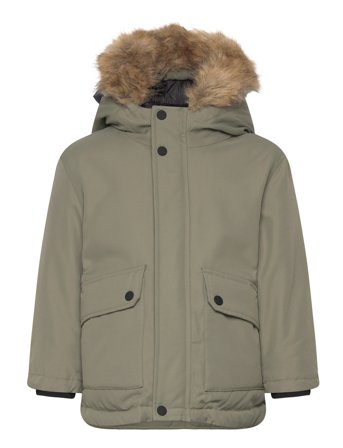 Mango Anorak With Shearling-Effect Hood - Khaki green - 5-6