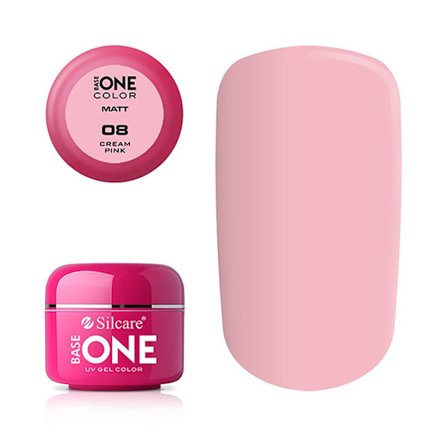 Base One - UV Gel - Matt - Cream Pink - 08 - 5 gram