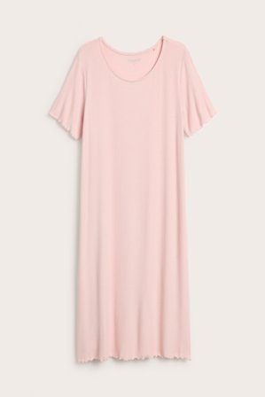 Kappahl | Ribattu yöpaita | Pinkki