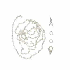Me & My Box Silver A Pendant Set One Size - Stationery - One size - Silver