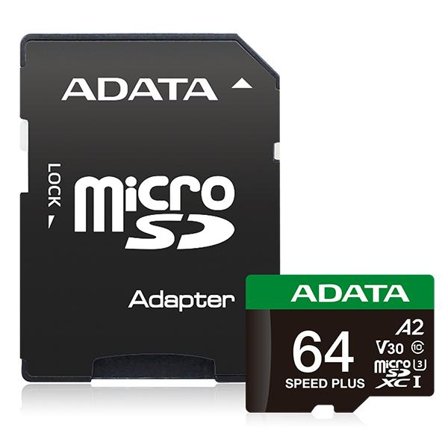 ADATA Speed Plus 64 GB MicroSDXC Klasse 10