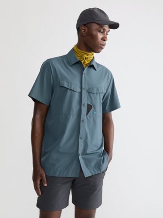 Klättermusen Syn SS Shirt Men's - Thistle Blue - S