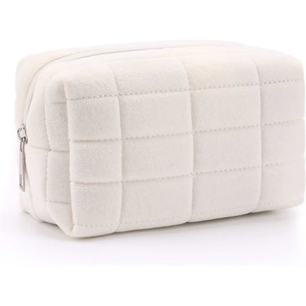 Rutete makeup tasker rejse toilettaske opbevaringspose, makeup børste opbevaringspose stor kapacitet egnet til kvinder og piger