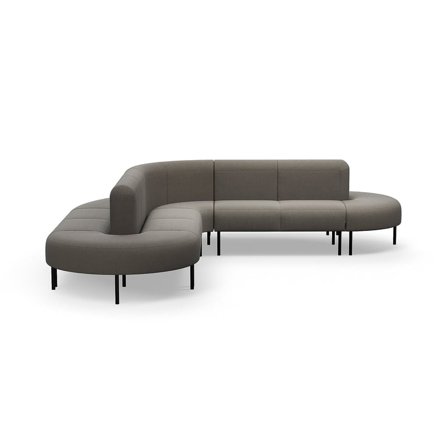 Sofa VARIETY, L-formet, stof Pod CS, taupe